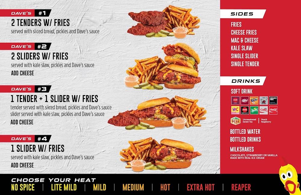 Dave's Hot Chicken Menu image 1